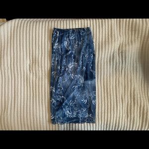 Badee Mesh Denim Patchwork Skirt